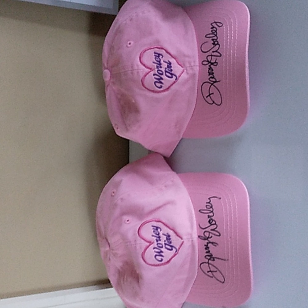Two Darryl Worley Autographed Hats Lot